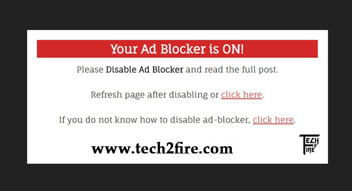 Disable Adblock Warning Message On Blogger