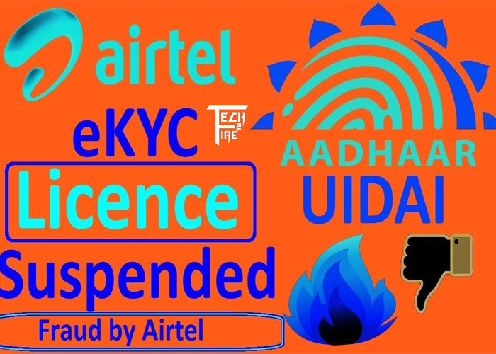 Airtel e_kyc license Suspended