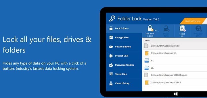 Folder Lock Softwares